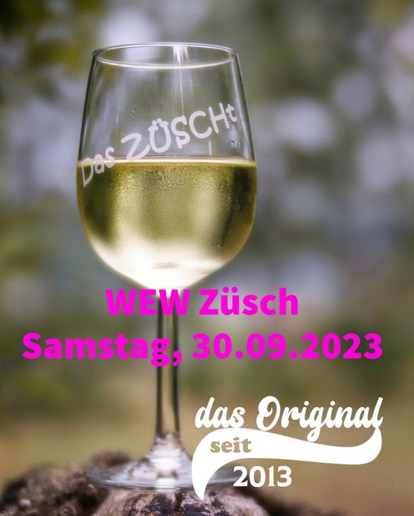 Das Plakat zur WEW Züsch.
