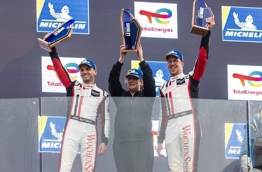 Leonard Weiss und Torsten Kratz gewinnen beim "Road to Le Mans"-Rennen