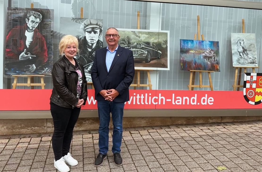 Snjezana Dobrosavljevic mit dem Ersten Beigeordneten Fritz Kohl.