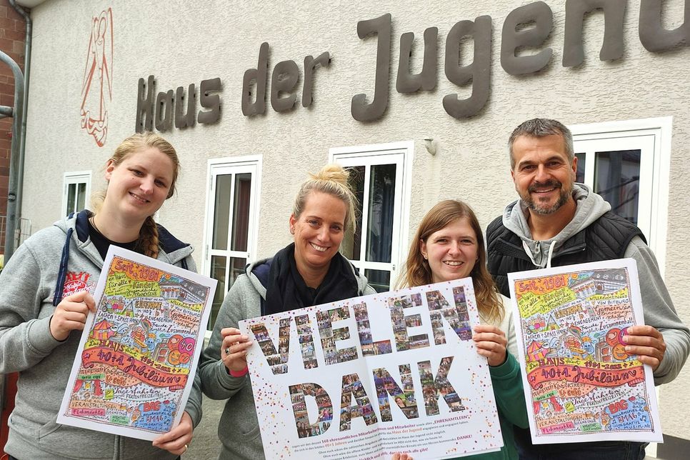 Sagen DANKE: Anki Klankert, Susi Manns, Diana Heine-Dambly und Torsten Hauer