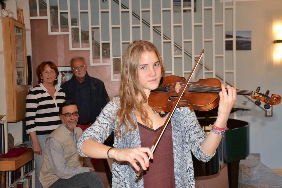 Anja Boekholt spielt seit sechs Jahren Geige und hat es bis ins
