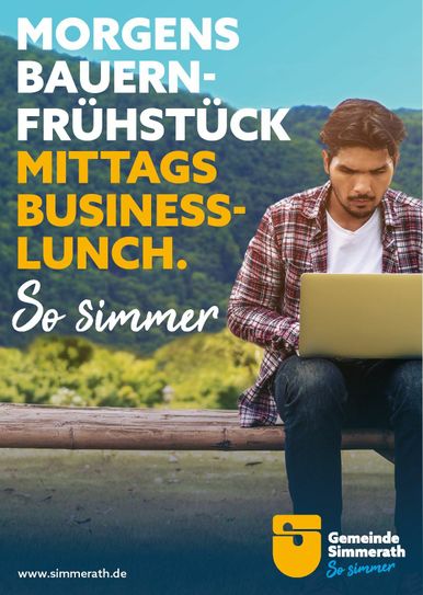 Selbstbewusst die Vorzüge einer Gemeinde herausstellen, die Provinz lebt, aber nicht provinziell denkt, sollen diese Werbeslogans.Grafik: Power & Radach