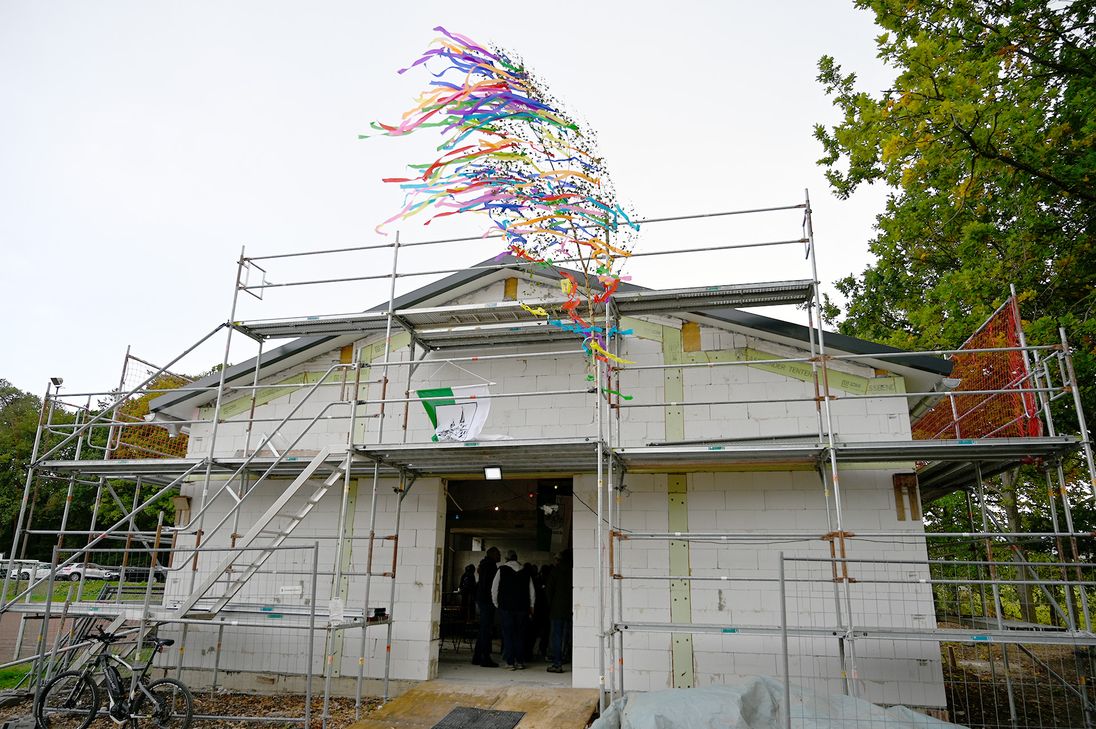 Noch ist das Gebäude nicht fertig, doch die nächste Kirmes soll bereits in den neuen Räumlichkeiten stattfinden.
