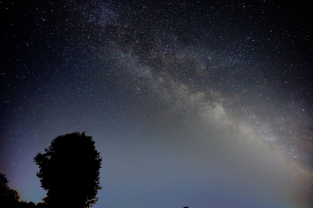 Blick auf die Milchstraße im Sankt Wendeler Land
