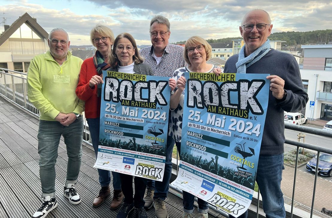 Sie stellten das Programm für "Rock am Rathaus 2024" vor.