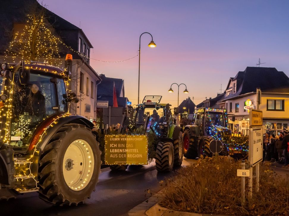Lichterfahrt der Landwirte Hunsrück