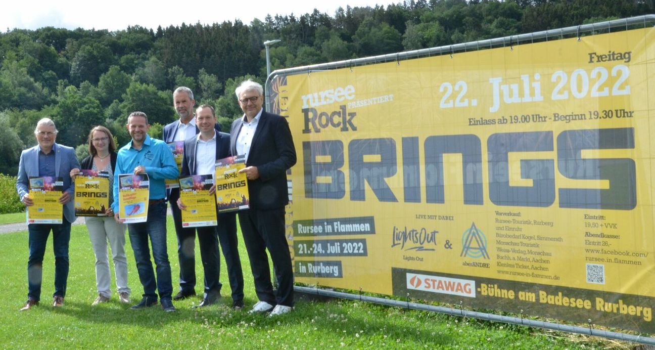 »rurseeRock« mit Brings ist eines der Highlights beim viertägigen Großevent »Rursee in Flammen« am Seeufer von Rurberg, auf das sich Organisatoren und Unterstützer freuen. Foto: T. Förster