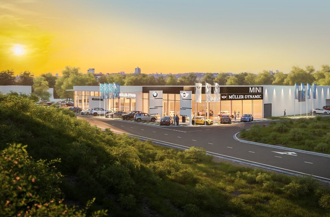 So soll das neue Autohaus in der Ruwerer Straße aussehen