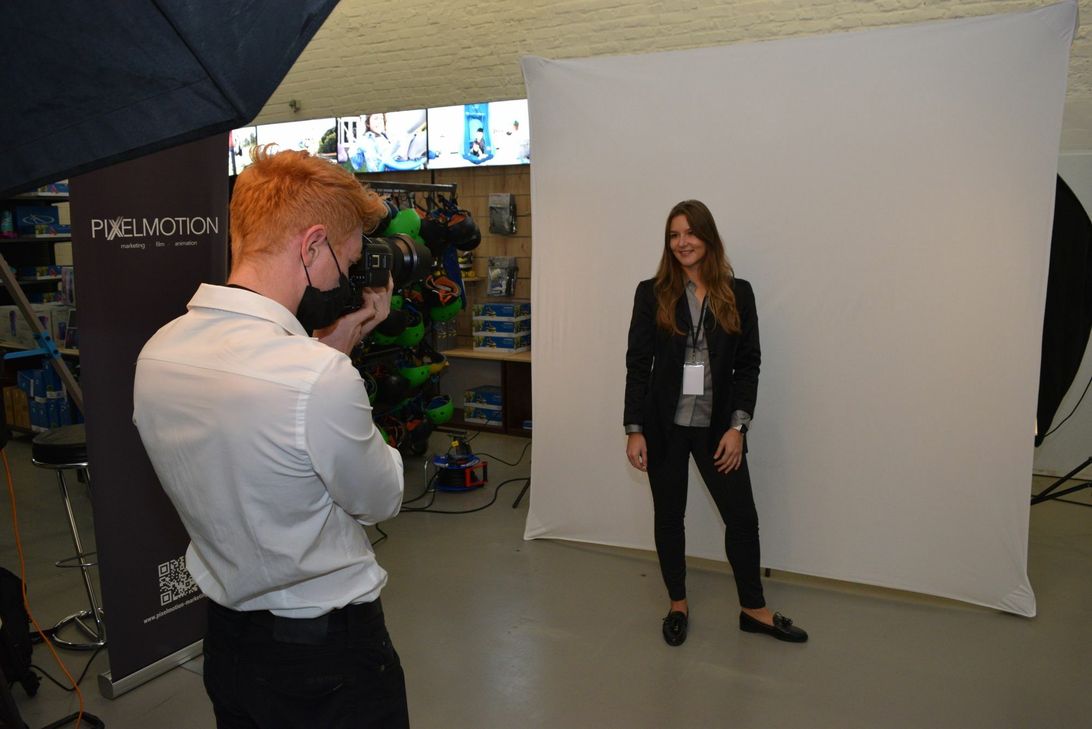 Zum Rahmenprogramm gehörte neben einem Bewerbungsfotoshooting...