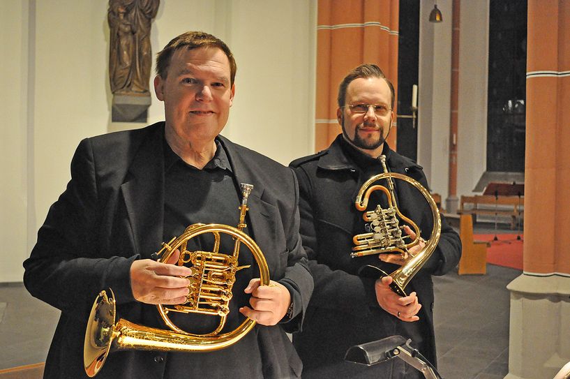(v.l.) Jürgen Schuster und Daniel Ackermann. Archivfoto: Carsten Düppengießer