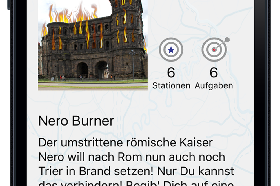 "Nero Burner" heißt das Game, bei dem der Spieler versuchen muss, Trier vor den Flammen zu retten. Foto: FF