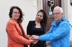 Von links: Pastoralreferentin Anna Werle, Sara sowie Johannes Krisinger.