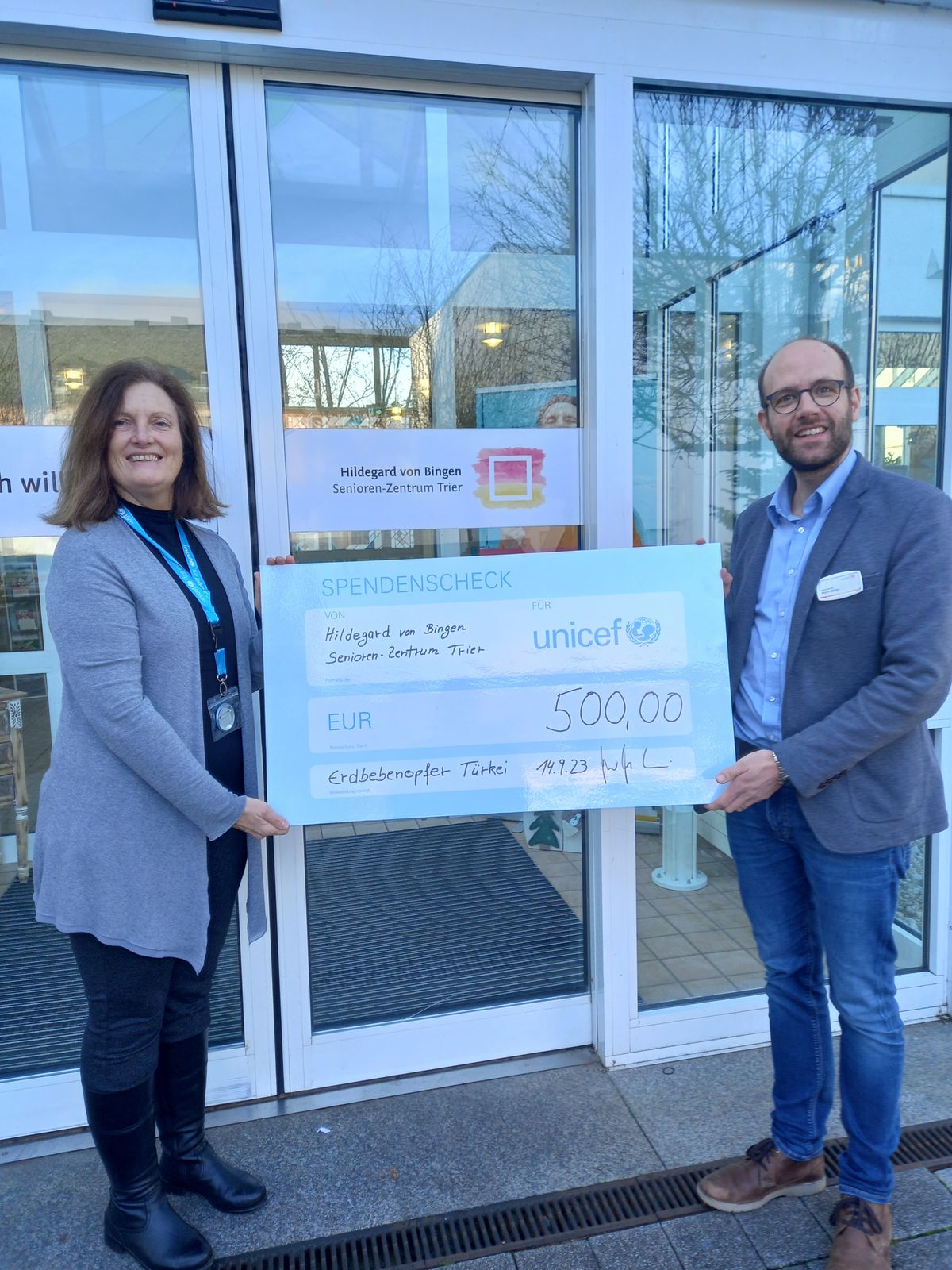 Seniorenzentrum Hildegard von Bingen, Trier sammelt Spenden für Unicef