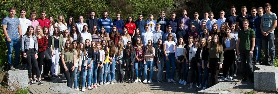 Gruppenfoto passend zum Abimotto: „Safabi‘20“. Foto: Hannah Helbach