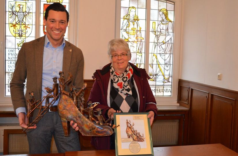 Johannes Reuschen mit Monika Rolef