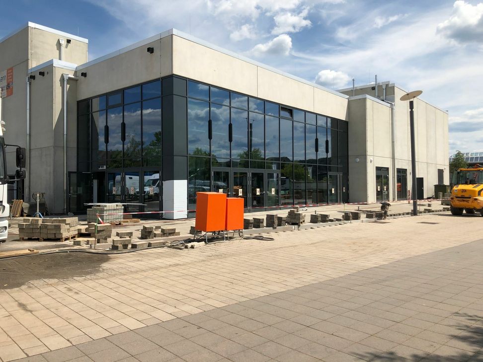 Letzte Baumaßnahmen: In Wittlich eröffnet bald das neue Kino. Übrigens: Investor Kurt Römer plant auch den Bau eines Kinos in Bitburg. Im Moment befinden sich die Pläne dafür aber auf »Stand-by«. Foto:  J. Urban