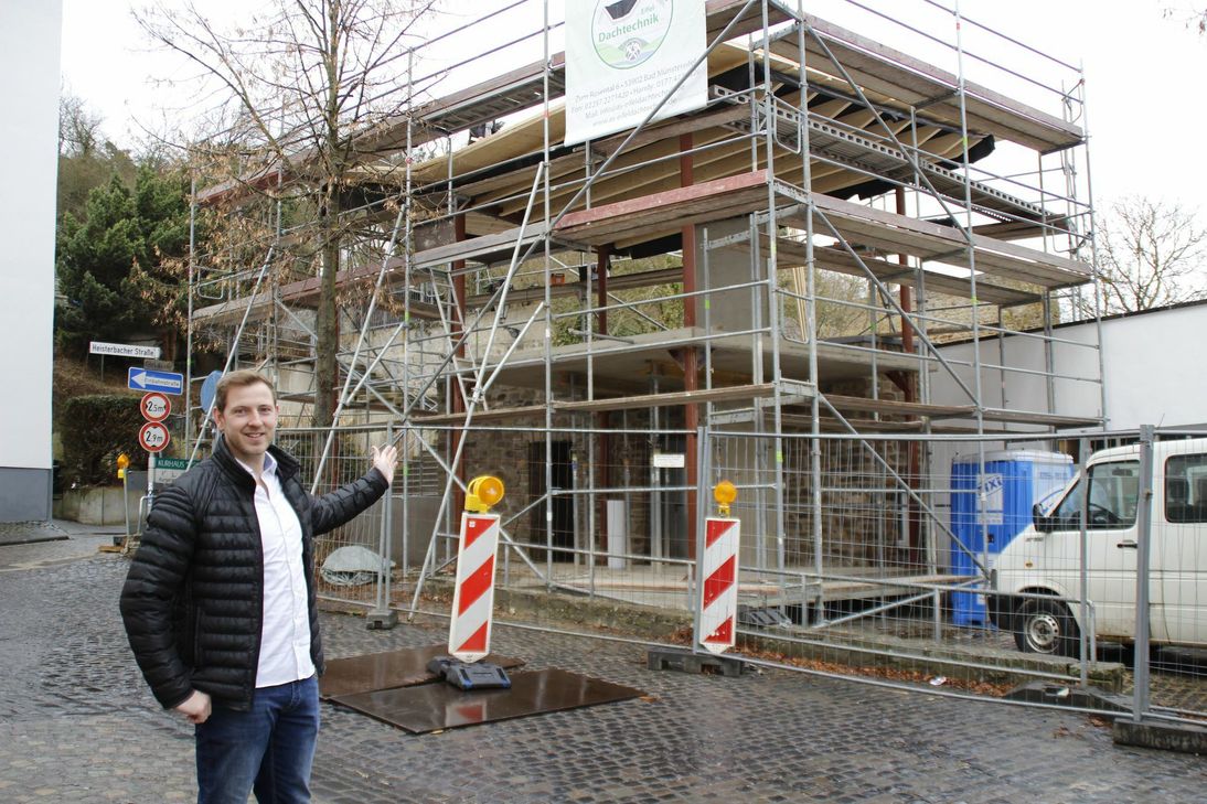 Das neue Café »M18« ist derzeit im Bau.