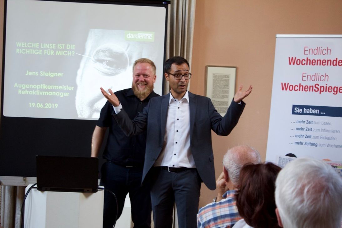 Prof. Dr. Mirshahi, Chefarzt und Direktor der Augenklinik Dardenne, informierte beim ersten "Ahrtal-Forum" des Wochenspiegels über das Thema "Grauer Star". Foto: Susanne Wolf