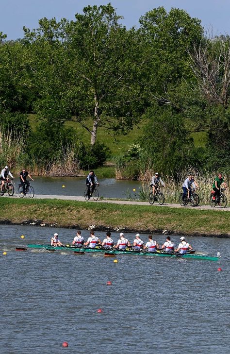 Jonas Wiesen als Steuermann des Deutschland-Achters bei der diesjährigen Europameisterschaft.
