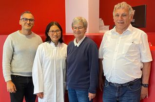 Die Hausärzte im MVZ des Marienhaus Campus Hermeskeil: v. l.: Amer Nofal, Dr. Tsun Wai Hoffmann, Dr. Martina Wagener, Dr. med. Egon Müller.
