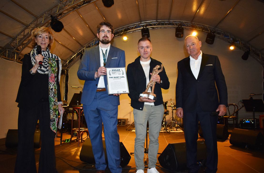 Sabine Schultz, Lukas M. Dominik, Colm Bairéad und Burghart Klaußner.