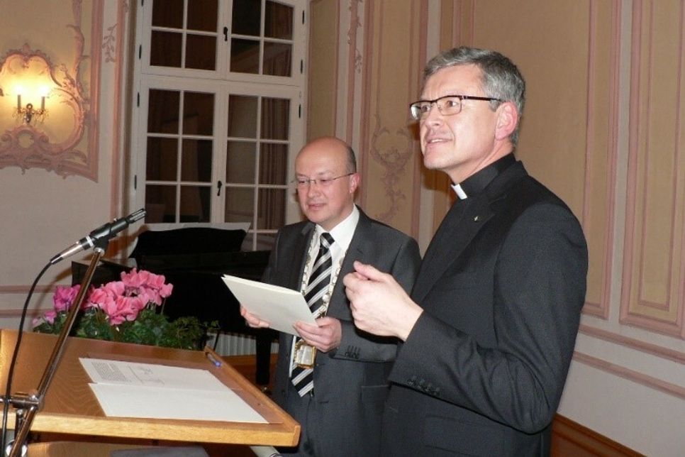 Rektor Prof. Dr. Johannes Brantl (links) und Directeur Prof. Dr. Jean Ehret. Foto: FF