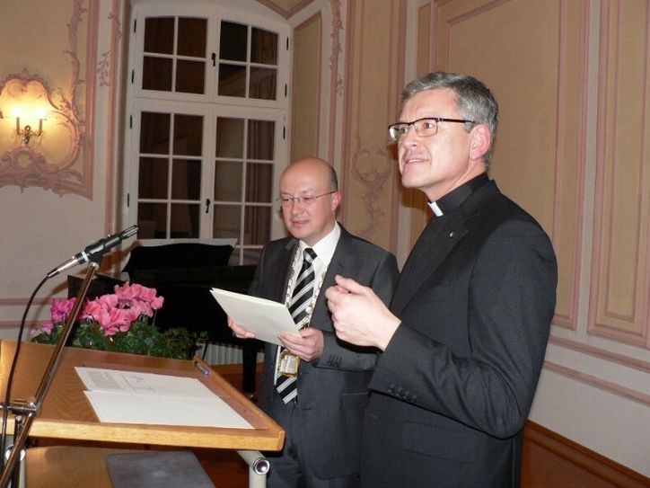 Rektor Prof. Dr. Johannes Brantl (links) und Directeur Prof. Dr. Jean Ehret. Foto: FF