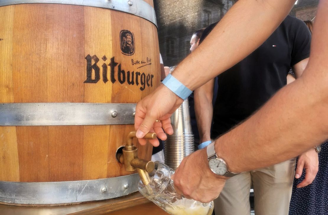 Der Fassanstisch am Freitag.