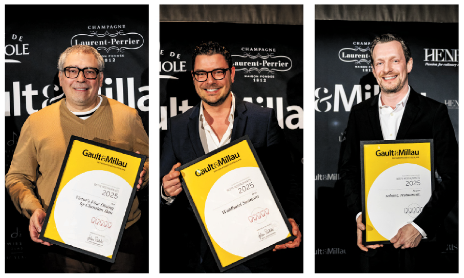 Fünf rote Kochmützen erreichten Victor’s Fine Dining by Christian Bau (Perl) und das Waldhotel Sonnora (Clemens Rambichler, Dreis). Sie gehören damit zu den fünf am höchsten bewerteten Restaurants Deutschlands. Thomas Schanz aus Piesport (schanz. restaurant.) ist mit fünf schwarzen Mützen unter den deutschen Top 15.