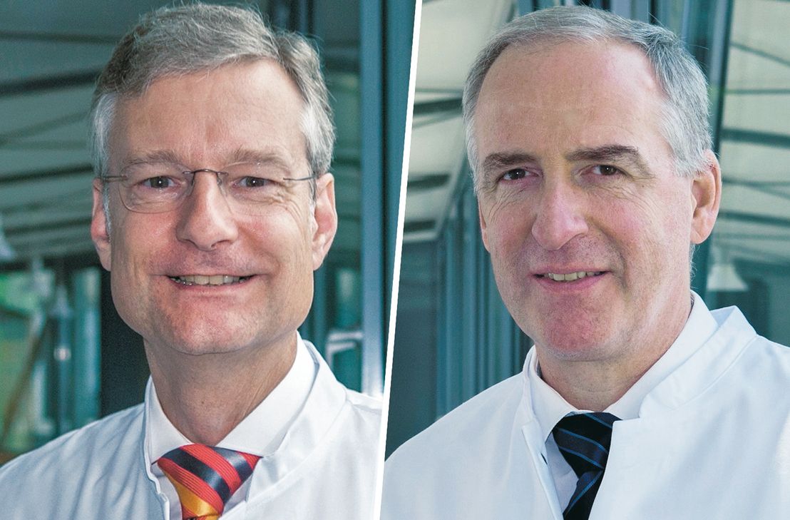 Privatdozent Dr. Stefan A. Müller (links) und Dr. Wolfgang Rimili (rechts).