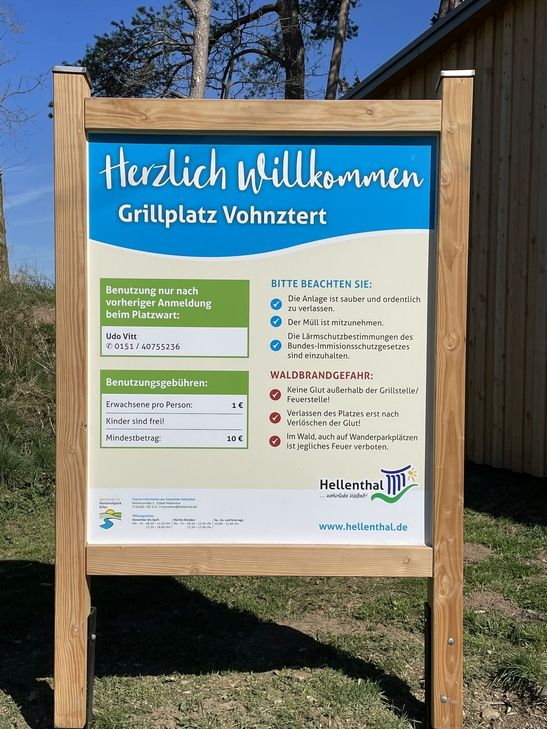 Die Hütte am Grillplatz Vohnztert konnte dank Förderung wieder komplett erneuert werden.