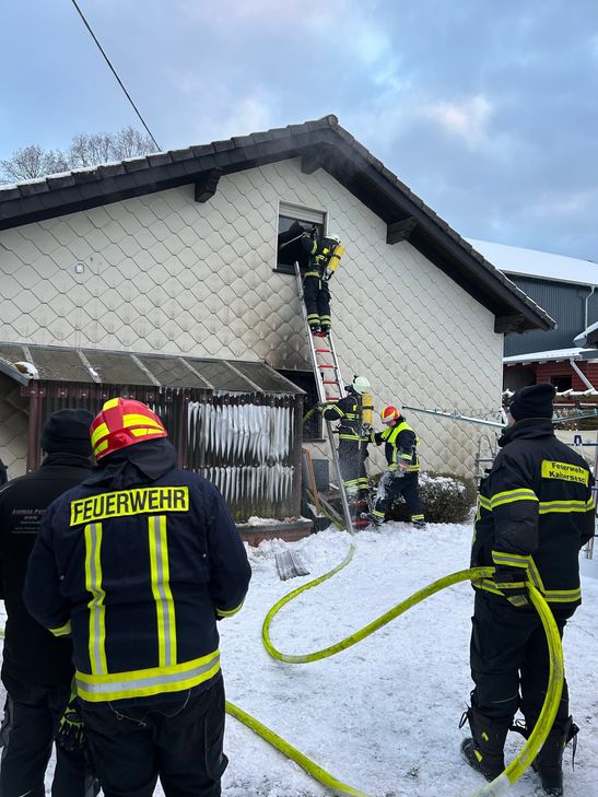 Feuerwehreinsatz in Eppenberg.