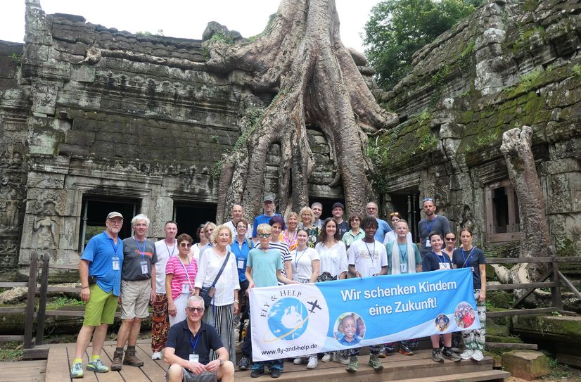 Im Rahmen der Reise wurde auch die Tempelanlage Angkor Wat besucht.