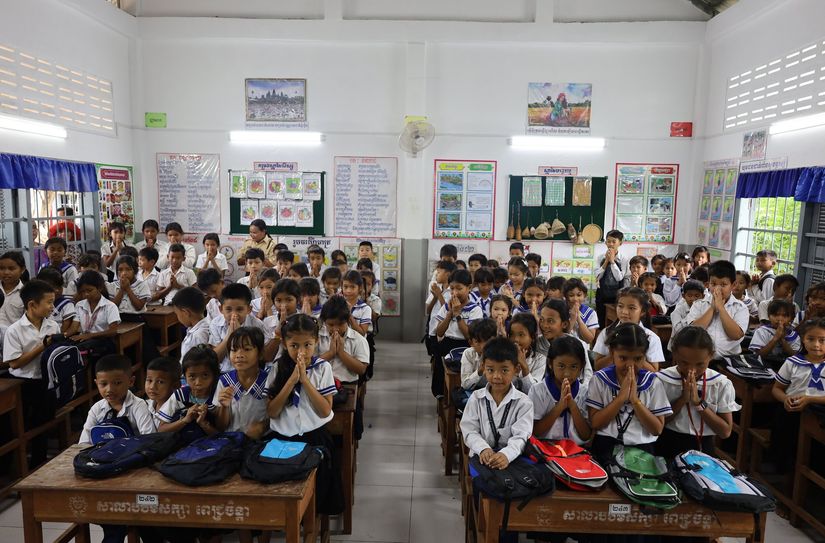 Impressionen vom Besuch der Schule.