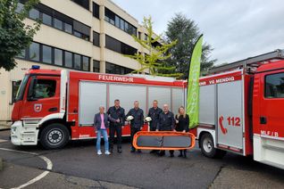 Spendenübergabe bei der Firma Novelis Koblenz