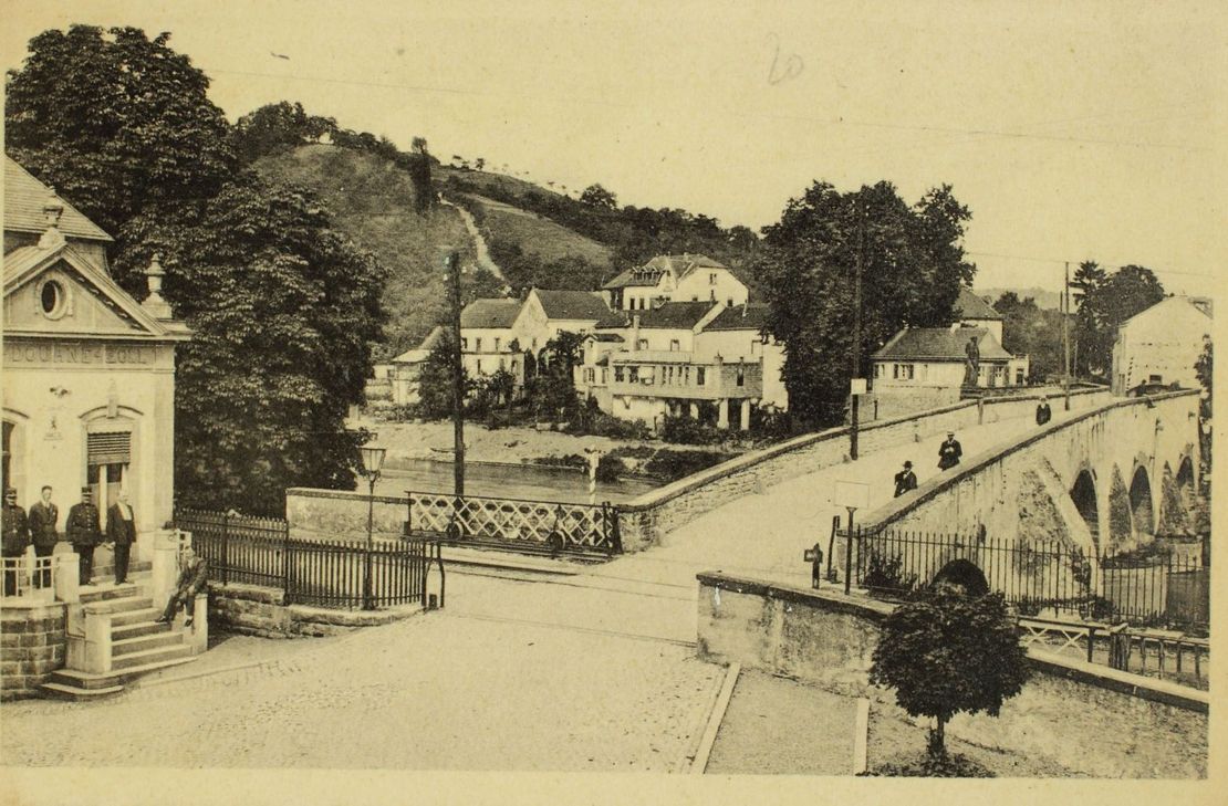 Die Zollstation Echternach um 1920