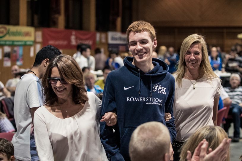 Alexander Bock (PST), hier in Damenbegleitung, belegte den 1. Platz über 10 km. Foto: Boris Ruth