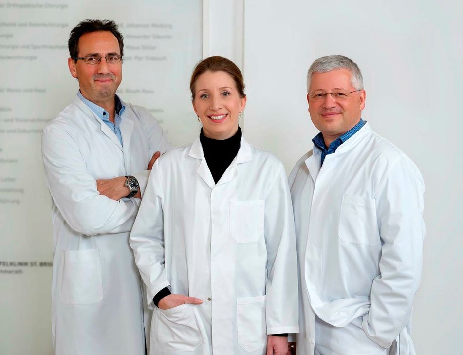 Venenspezialisten in der Eifelklinik St. Brigida (v.l.): Dr. Rudolf Müller, Dr. Karin Vogt und Dr. Knuth Rass.