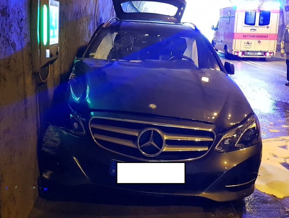 Schon wieder ein Unfall au fder B 41.