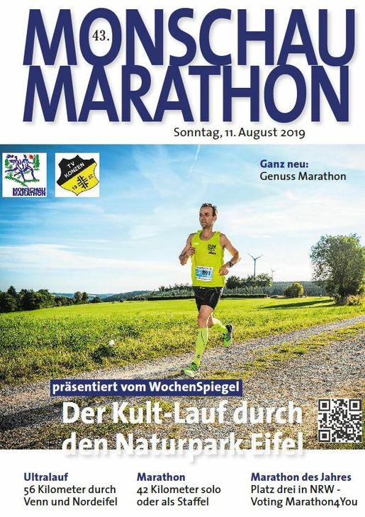 Das Magazin zum Monschau Marathon haben der WochenSpiegel und der TV Konzen erstellt - es liegt dem Monschauer WochenSpiegel am Mittwoch bei, gibt es aber auch als E-Paper online.