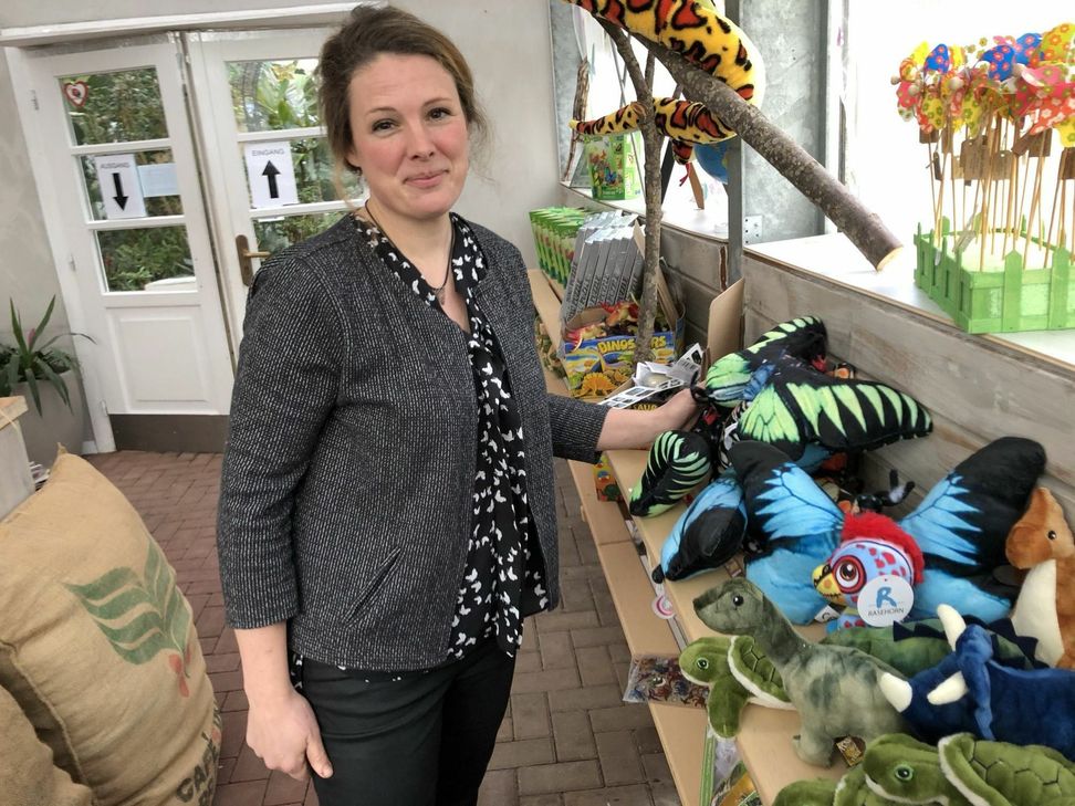 Wo früher der Eingangsbereich war, befindet sich nun ein kleiner Shop.