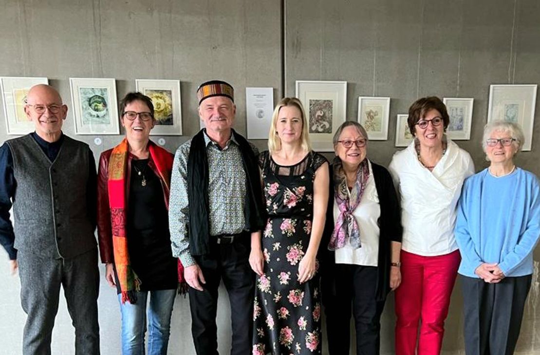 Berthold Mertz, Maria Nolden-Freyer, Lu Hüls, Apollonia Harwarth, Renate Susen, Nicole Traut, Ulrich Brockmann (v.l.).