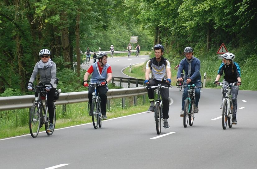 Autofreies Fahren auf der L5 zwischen Rittersdorf und Rommersheim am 20. Mai.
