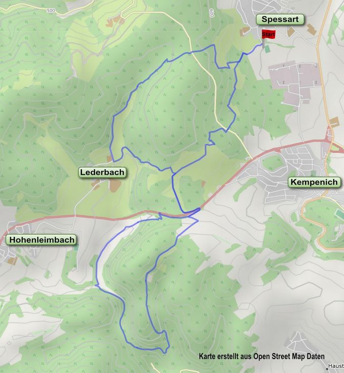 Hier geht es bei der Febraur-Wanderung lang.