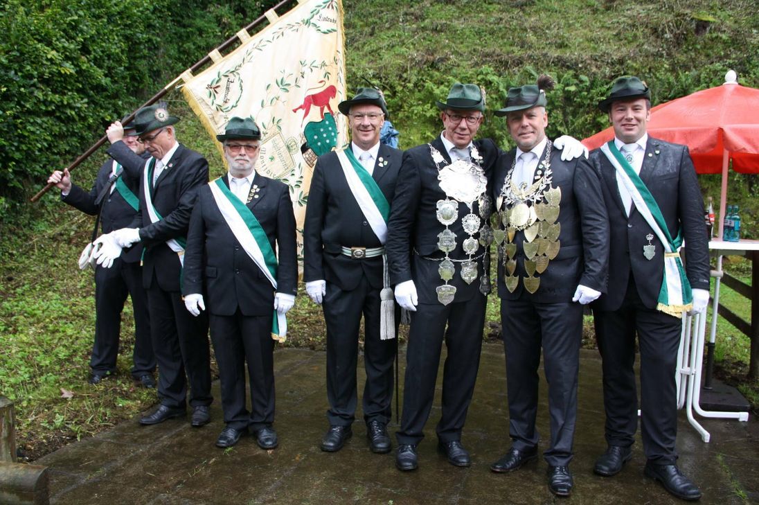 Die Bürgerschützen suchen den Nachfolger von König Ingo I. (3.v.r.)