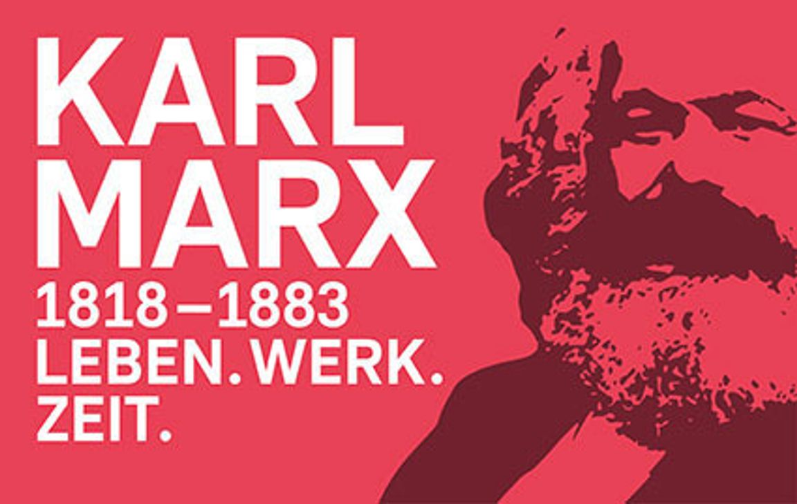 Logo der Ausstellung "Karl Marx 1818-1883. Leben. Werk. Zeit."