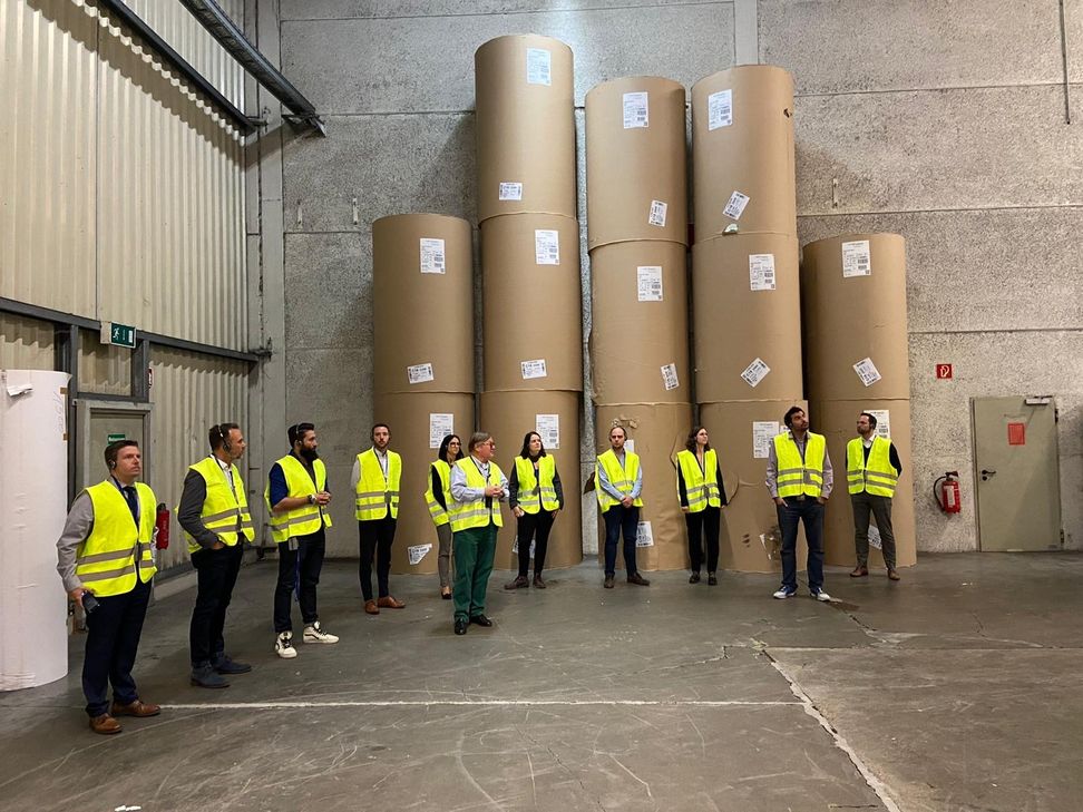 Die Wirtschaftsjunioren waren zu Gast bei "Brohl Wellpappe". Foto: WJ/IHK