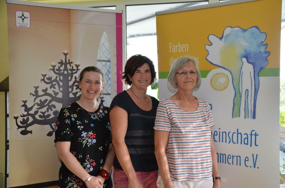 Auf „Lauf für Leben“ freuen sich (v. l.) Anna Szewczyk, stellv. Hospizleiterin Aenne Wimmers Hospiz, Petra Boch, TUS Horn e. V. und Erika Görhardt, 1. Vorsitzende Ambulante Hospizgemeinschaft Hunsrück-Simmern e. V.