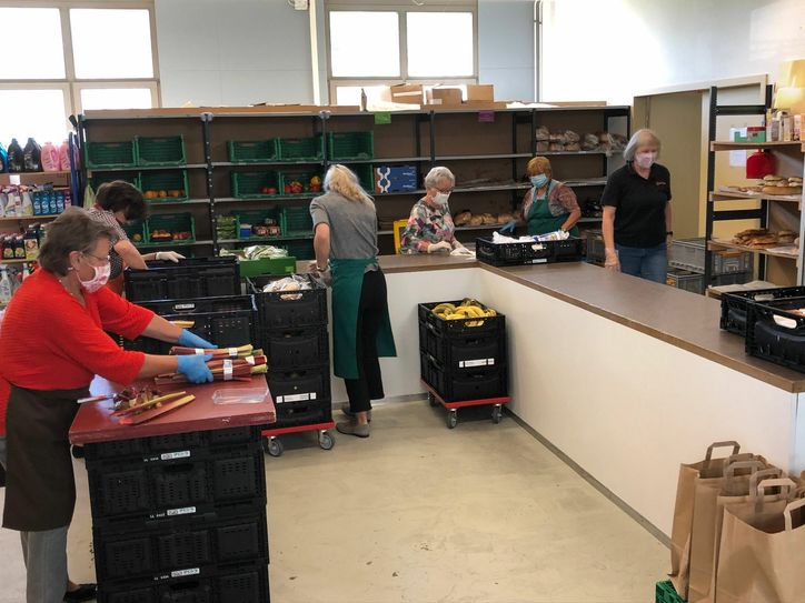 Die Monschauer Tafel hat ihren Service für Bedürftige in der Corona-Pandemie durchgehend aufrecht erhalten können und ihre Kunden im HiMo mit Lebensmitteln versorgt. Foto: T. Förster