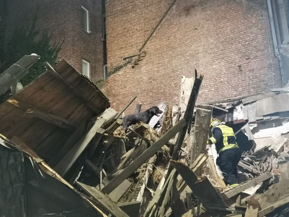 Dieses Haus in der Wasenstraße in Oberstein ist in der Nacht komplett eingestürzt.